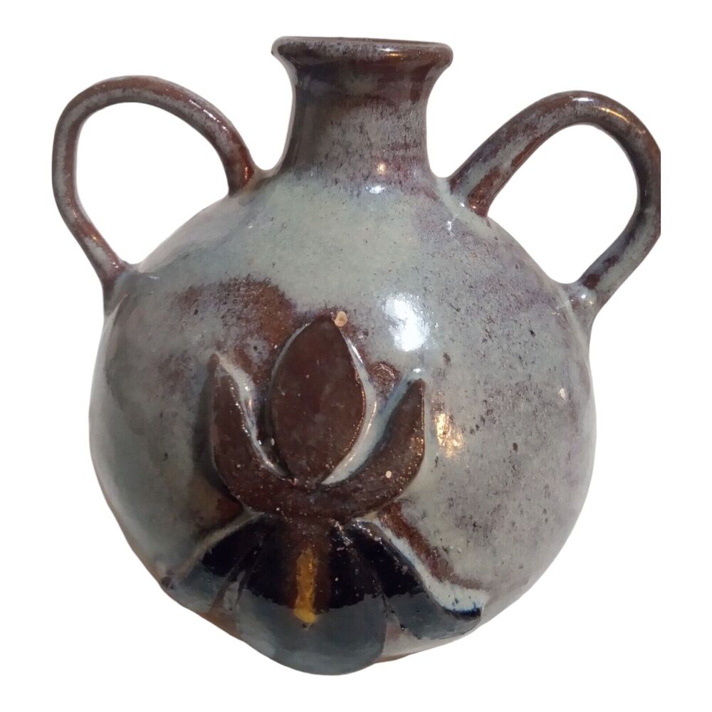 1994 Mary Adams Meaders Bee 2 Handle Jug